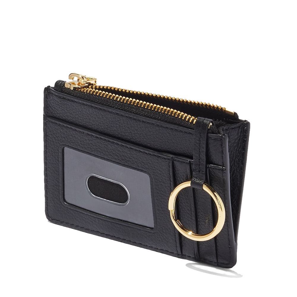 Marc Jacobs Top zip multi wallet. Lille pung i sort grain skind 999