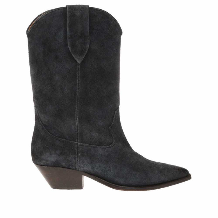 Isabel Marant washed iconic suede western Cowboystøvle i ruskind hælhøjde 4 cm. online hos Milium