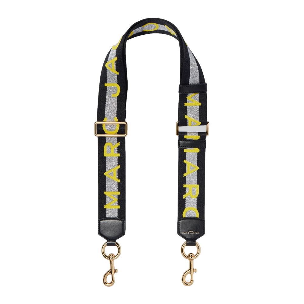 Marc Jacobs MJ Graphic webbing strap, taske rem sort online hos Milium