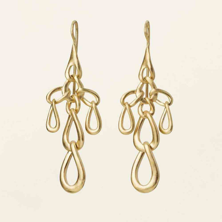 Flow link earrings