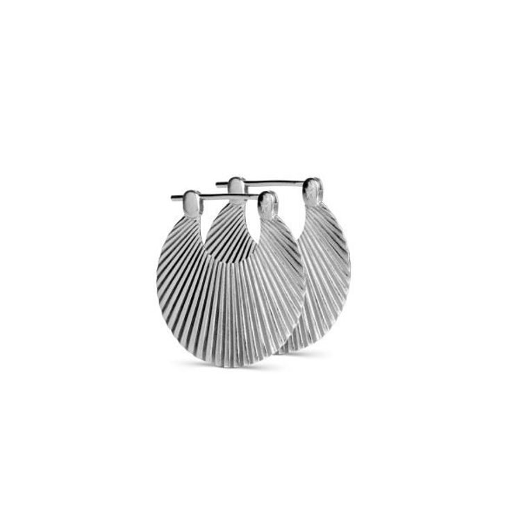 Small shell earring sølv