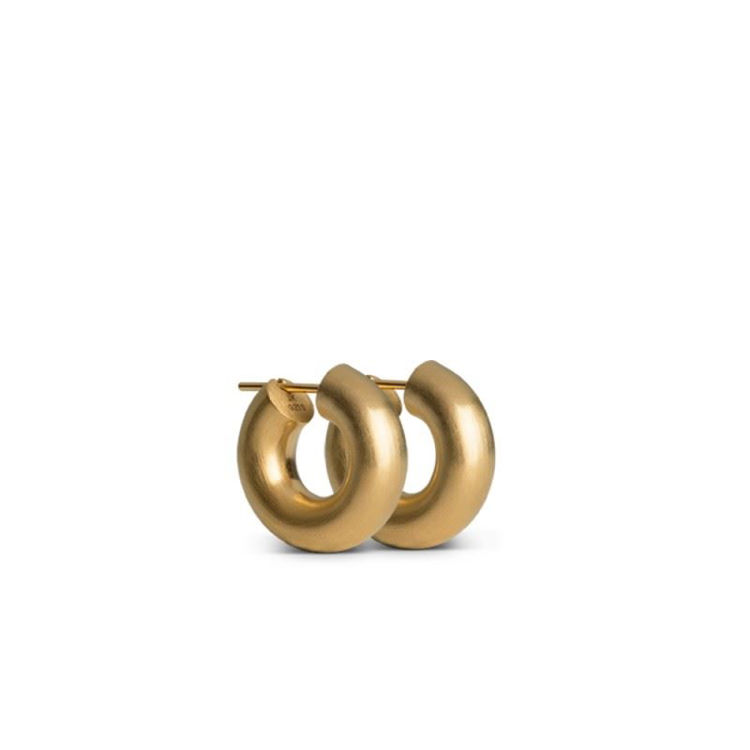 Mini chunky hoops guld