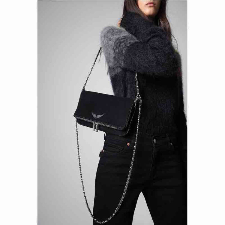 Rock suede strass pipin bag