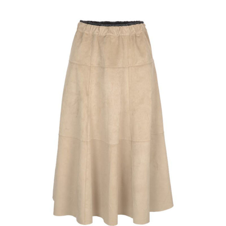 Faux suede skirt