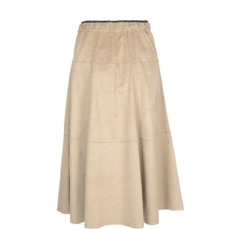 Faux suede skirt