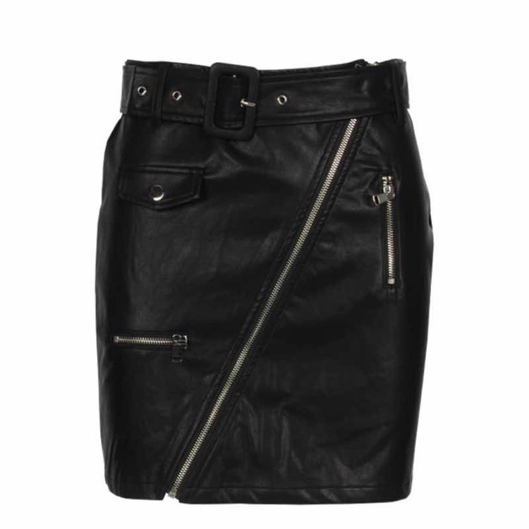 vegan leather skirt