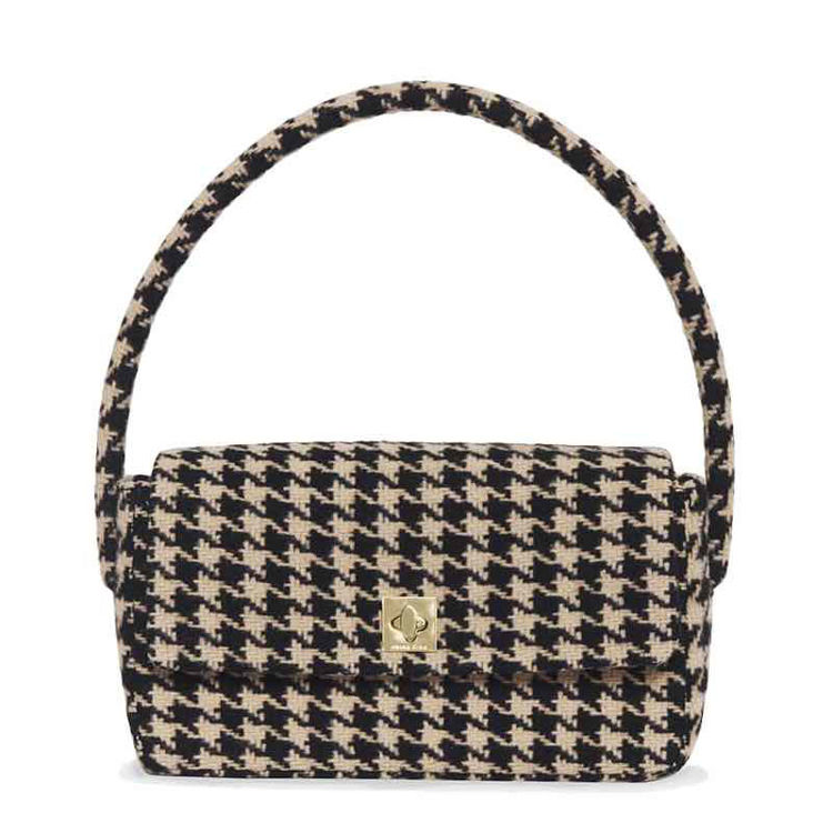 ignorere procent Bermad Anine Bing Nico bag houndstooth. Skuldertaske i houndstooth mønster. GRATIS  fragt ved køb over 499,-