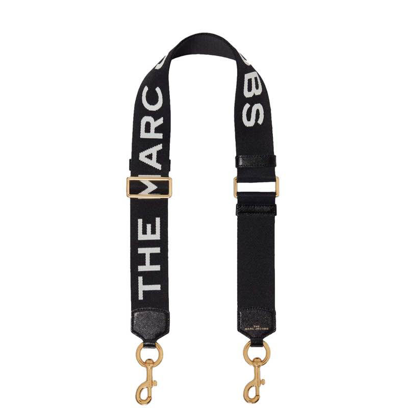 Marc Jacobs MJ Graphic webbing strap, taske rem sort online hos Milium