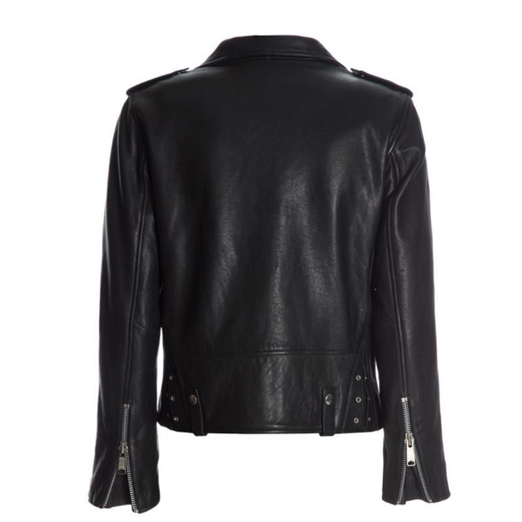 Leather biker jacket