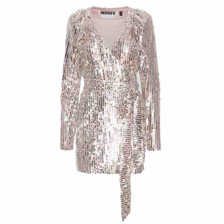 dress sequin wrap
