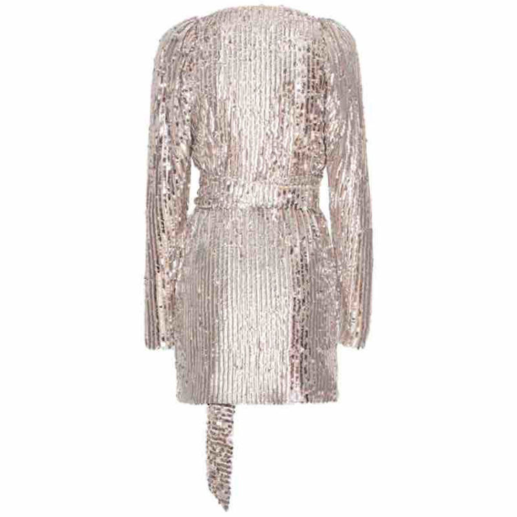dress sequin wrap