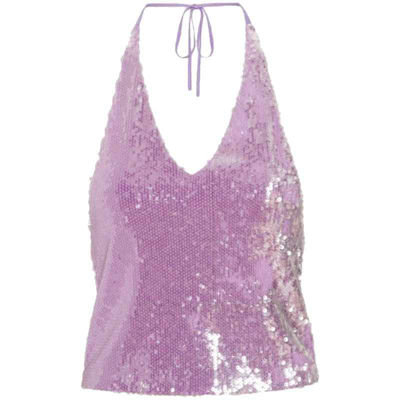 sequin halterneck top