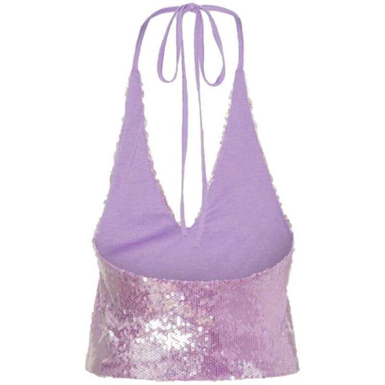 sequin halterneck top
