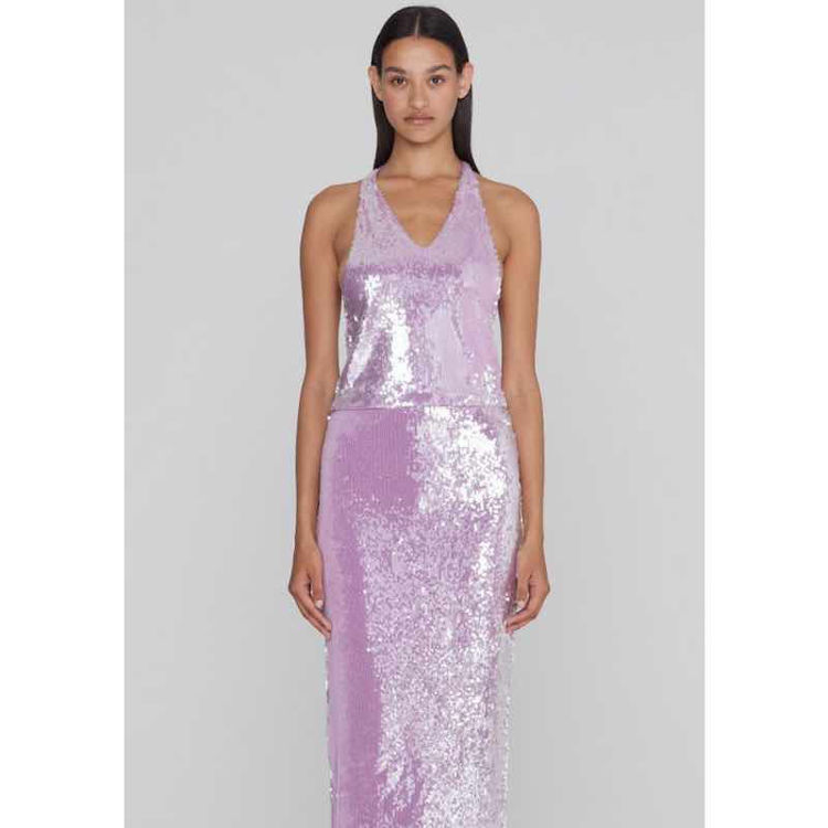 sequin halterneck top