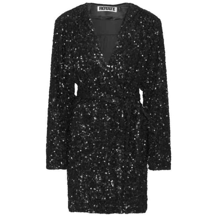 wrap dress sequin