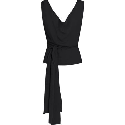 square silk waterfall top