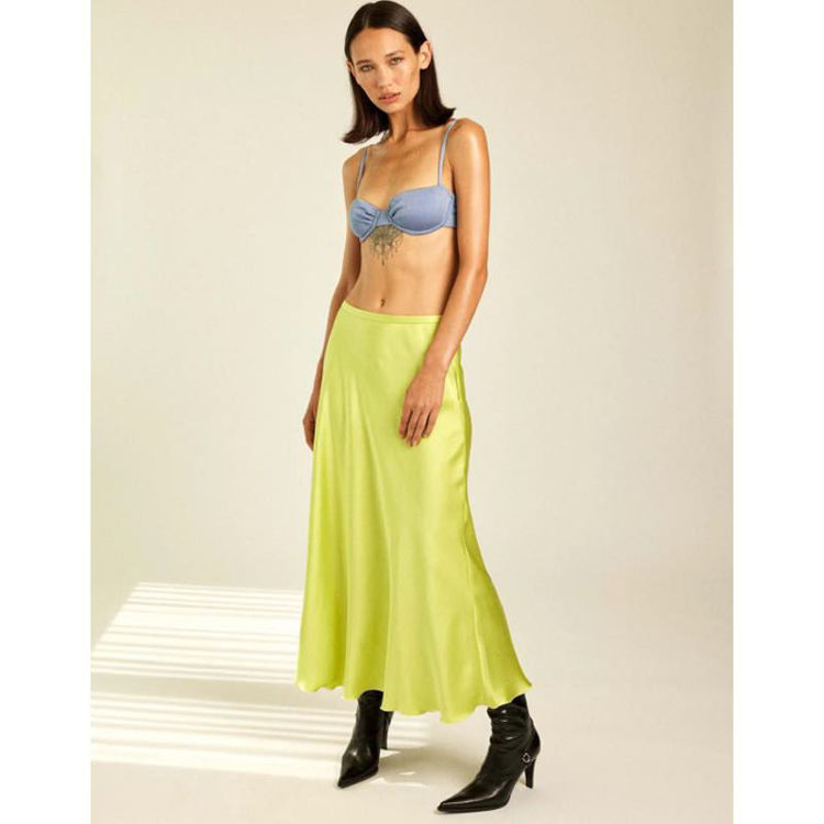 satin maxi skirt
