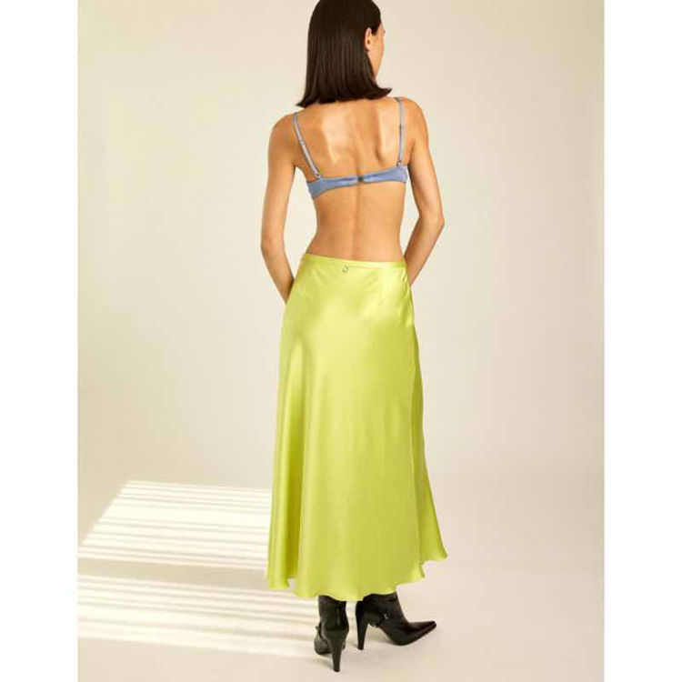 satin maxi skirt
