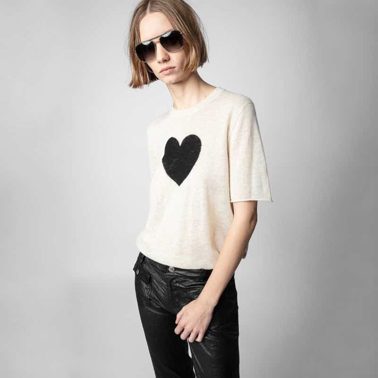 cashmere knit heart