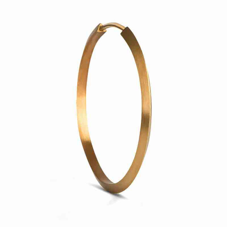 midi hoop gold