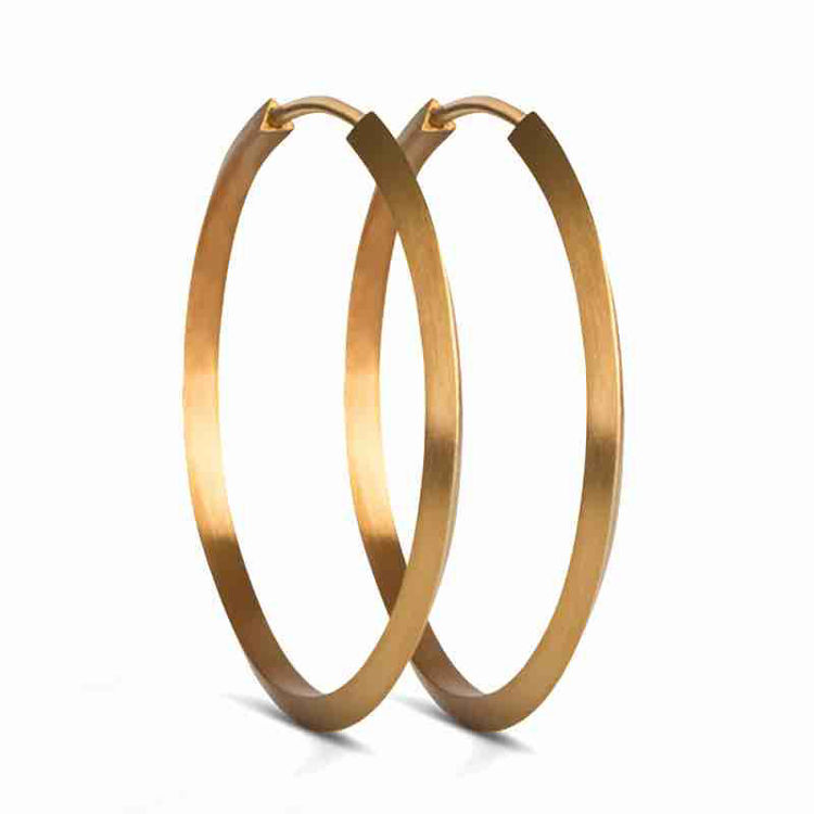 midi hoop gold