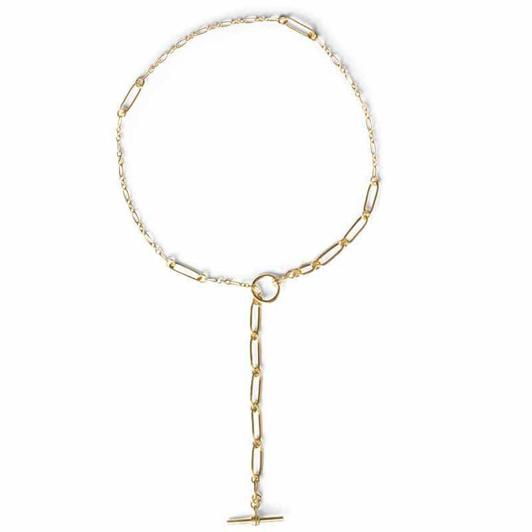 bridle necklace gold