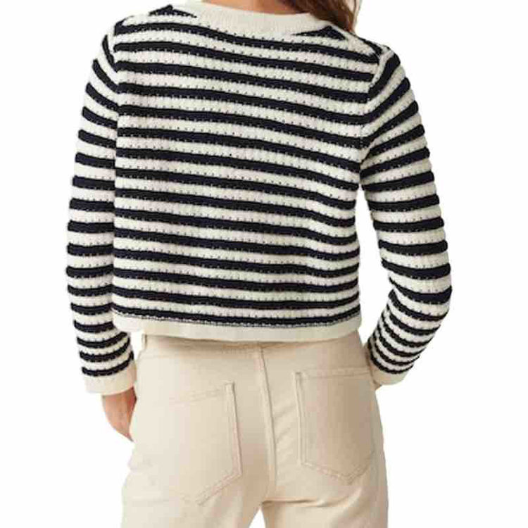 stribet cardigan
