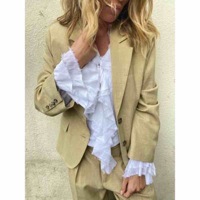 blazer hør uld