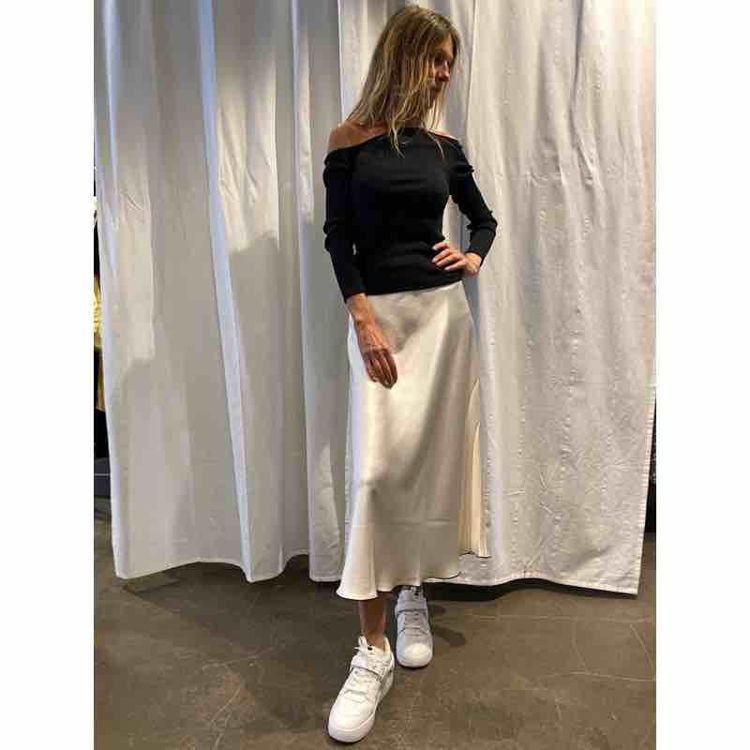 satin maxi skirt