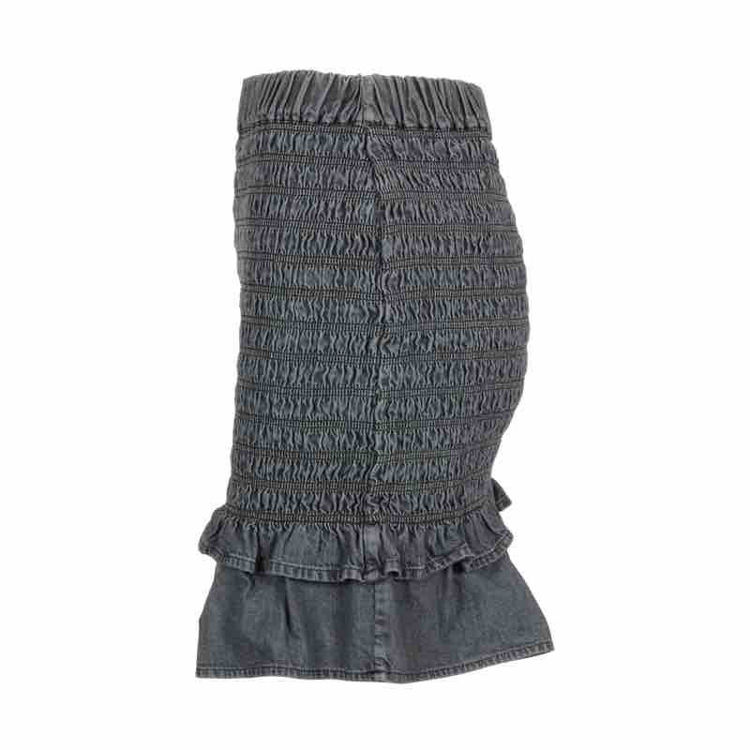 denim skirt flæs
