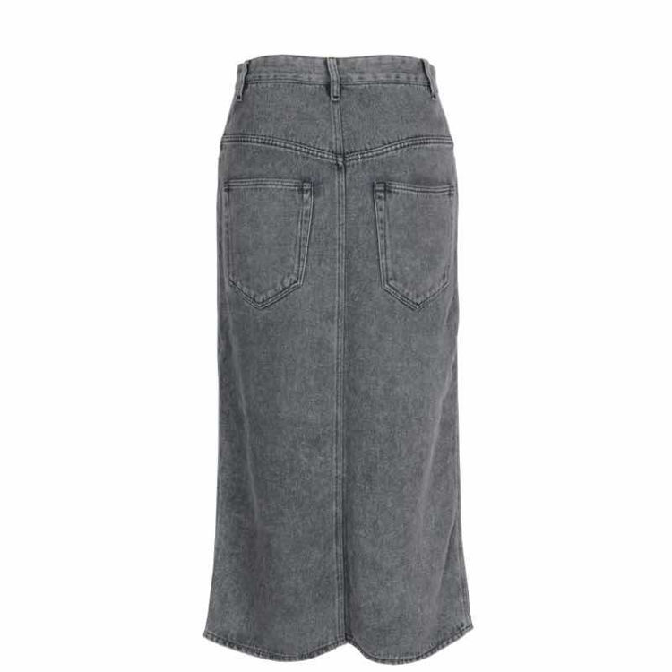 Forudsætning hypotese Høflig Isabel Marant Etoilé Tilauria lyocell denim midi skirt i 5 pocket design