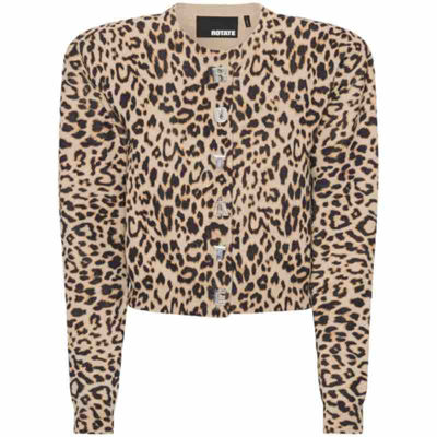 cardigan i leo print