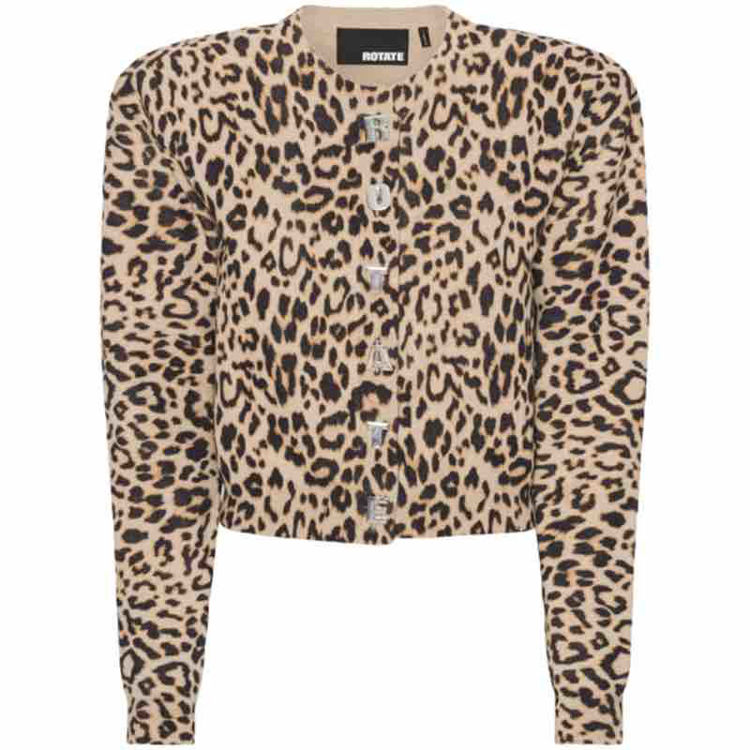 cardigan i leo print