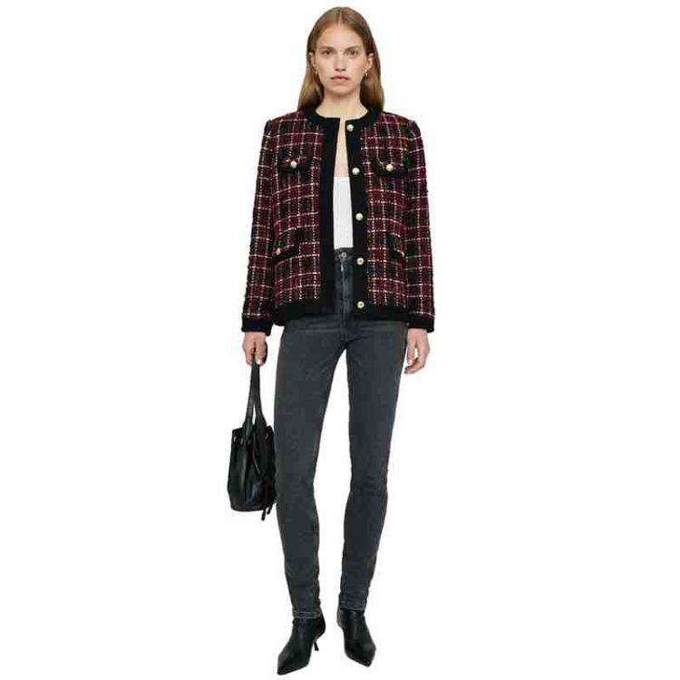 lydia jacket cherry plaid