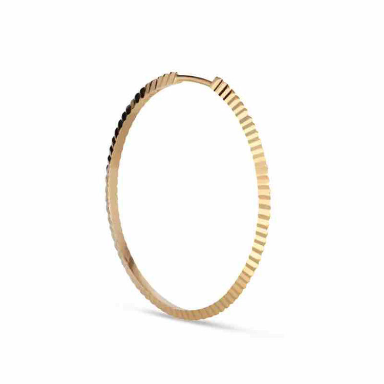 midi hoop  reflection gold