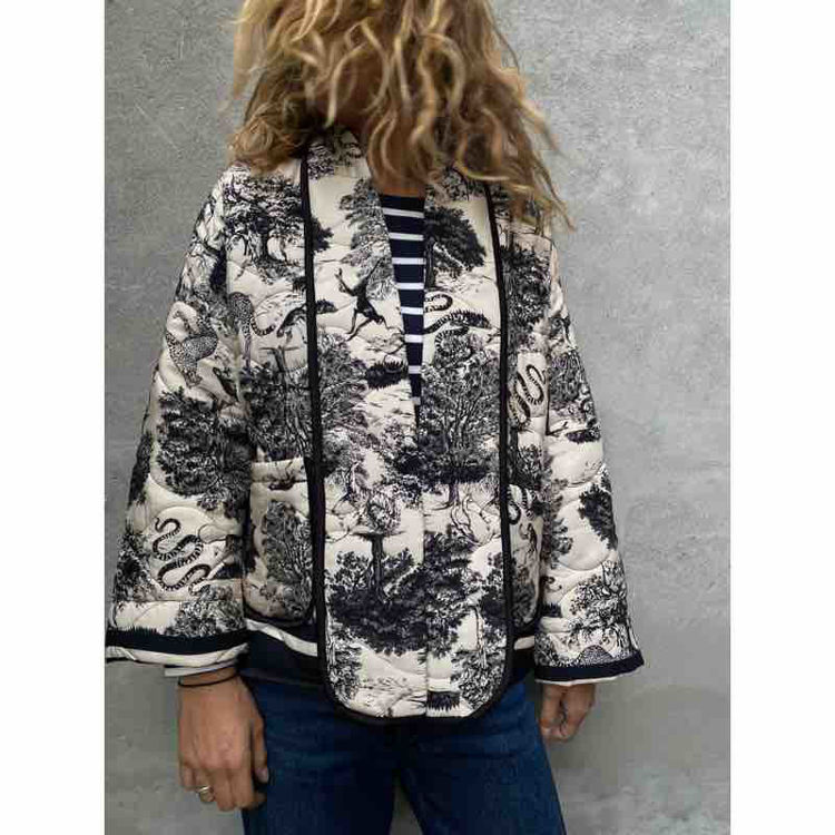 jakke quiltet print