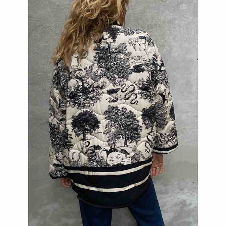 jakke quiltet print
