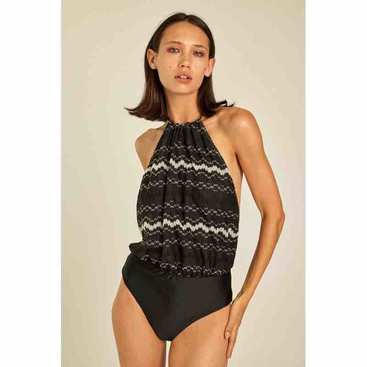 halter neck swimsuit