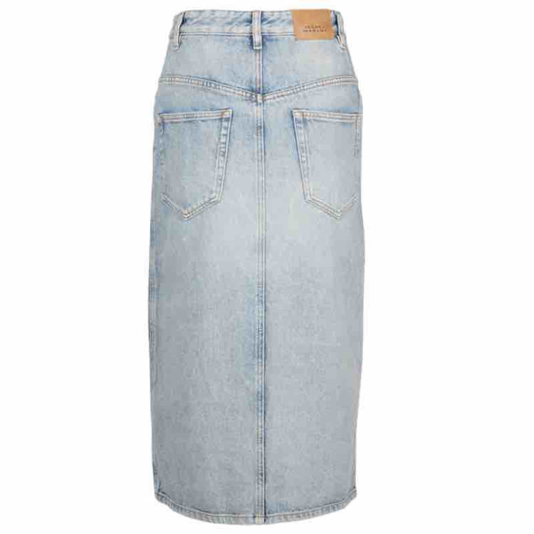 denim skirt m. knapper