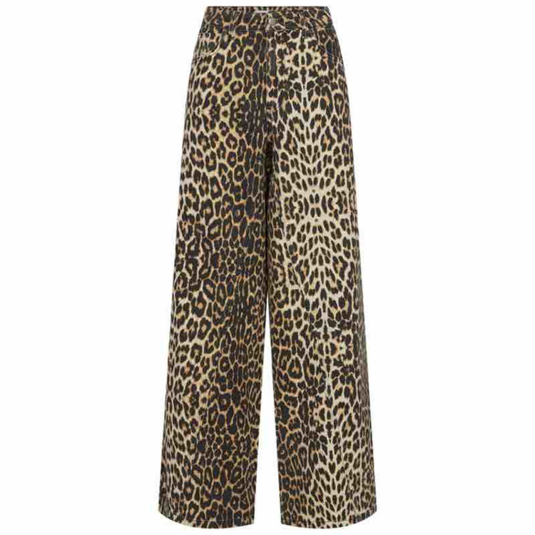leopard vidde bukser