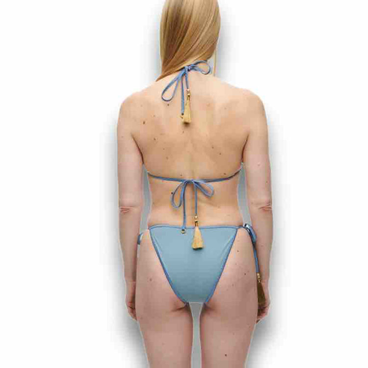 pom pom triangle bikini