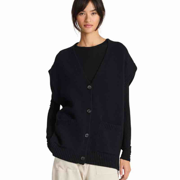 strik vest oversize