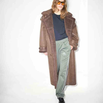 coat shearling faux