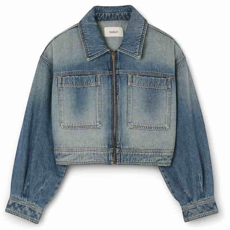 kort denim jakke
