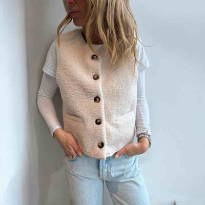 teddy vest