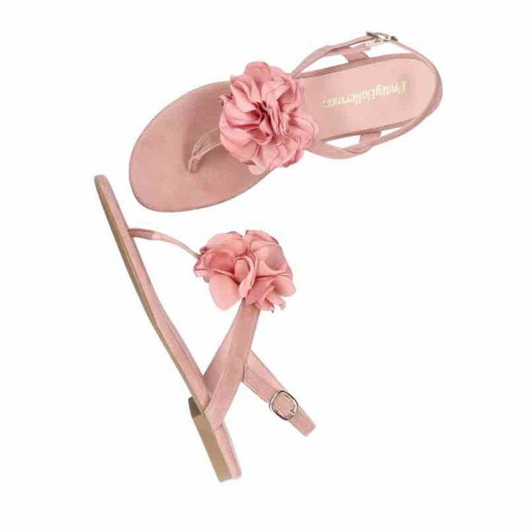 sandal med blomst