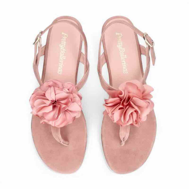sandal med blomst