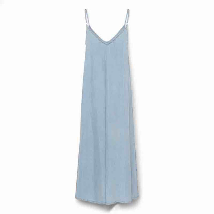 denim slip dress