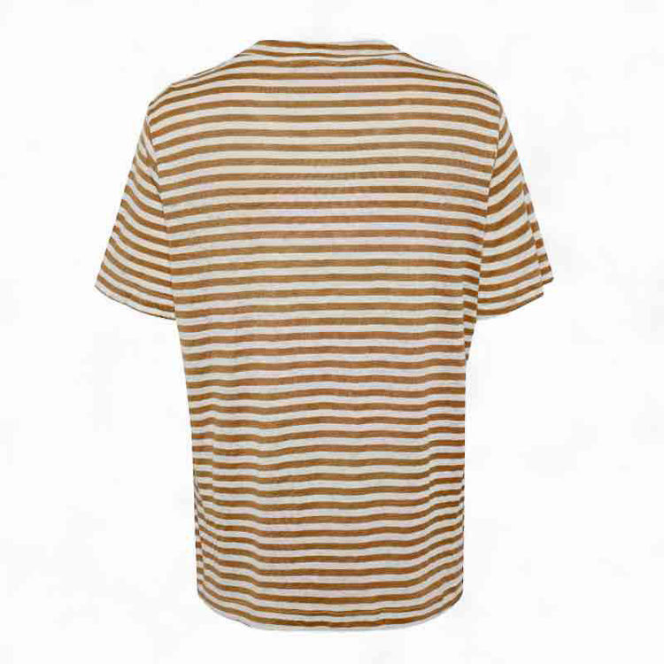 stribet hør t-shirt