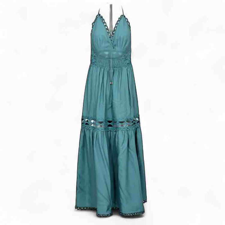 halter kjole long